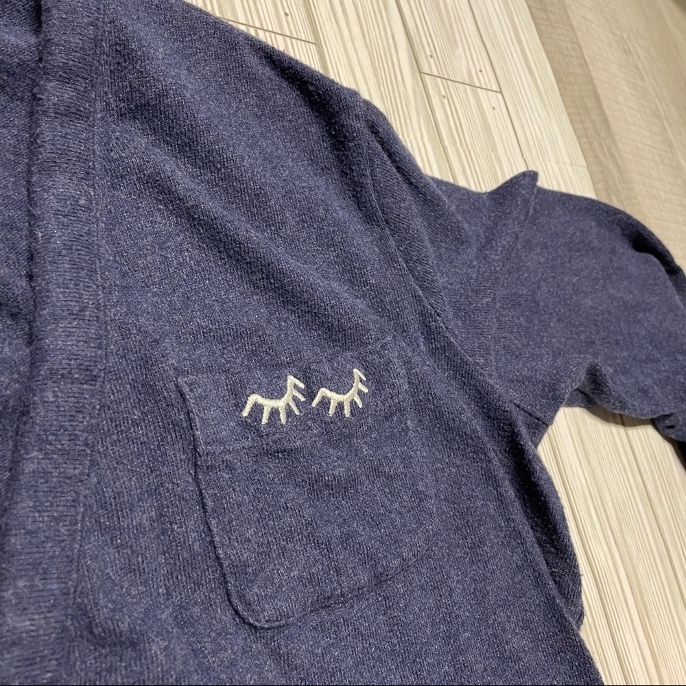Madewell navy open front duster/cardigan/sweater - Picture 7 of 14
